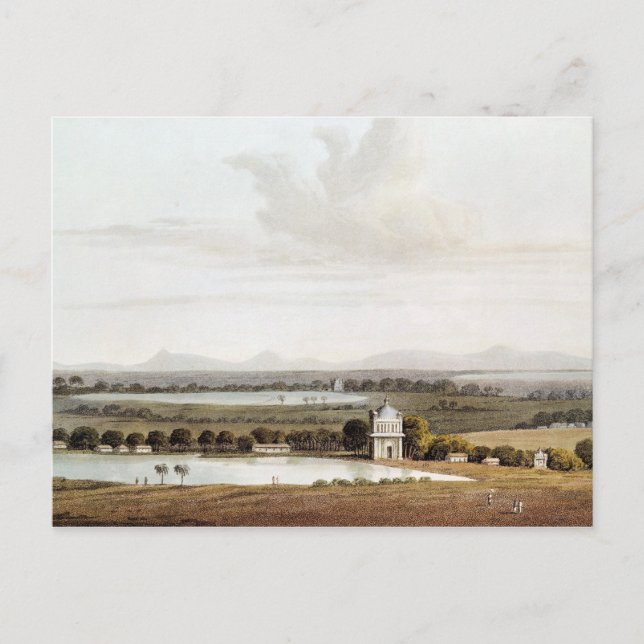 Den andra vyn tittar norr om Pagoda Vykort (Framsida)