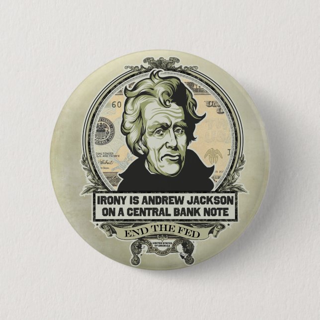 Den Andrew Jackson centralbanken knäppas Knapp (Framsida)