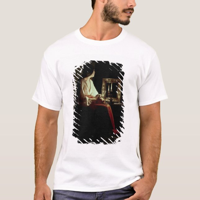 Den ångerfulla Magdalenen, c.1638-43 (olja på T Shirt (Framsida)
