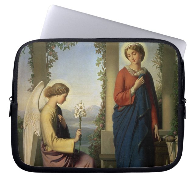 Den änglalika hälsningen eller annunciationen, laptop fodral (Framsidan)