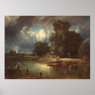 Den annalkande stormen - ständig troyon Fine Art Poster