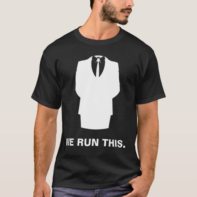 Den anonyma T-tröja "KÖR VI DENNA" svart Tee Shirt (Framsida)