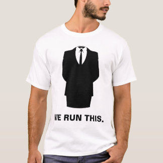 Den anonyma T-tröja "KÖR VI DENNA" vit T-shirt