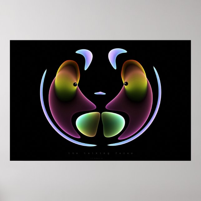 den ansikte som talar poster (Framsidan)