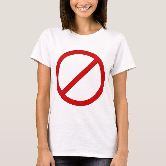 Den anti mallen cirklar med hugger mallen t shirt (Framsida)