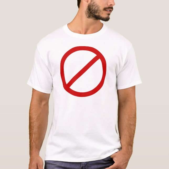 Den anti mallen cirklar med hugger mallen t-shirt (Framsida)