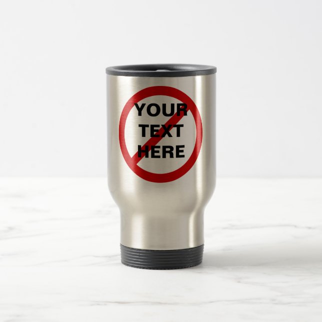 Den anti mallen cirklar med hugger resemugg (Center)