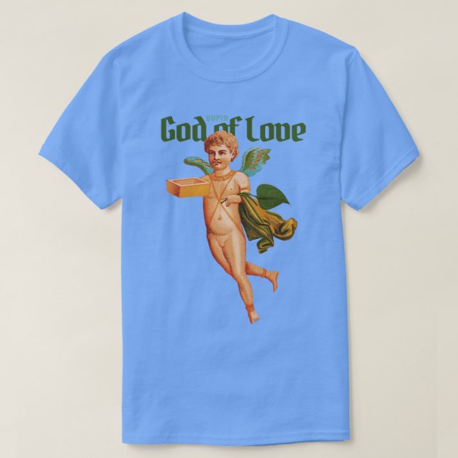 Den antika Cupid Angel Gud i Kärlek T Shirt (Design framsida)