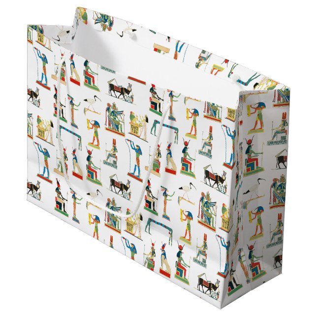 Den antika Egyptenens Vintage Egyptiska Mönster (Framsidan Vinklad)