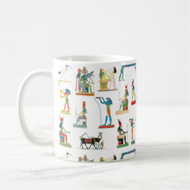 Den antika Egyptenens Vintage Egyptiska Mönster Kaffemugg