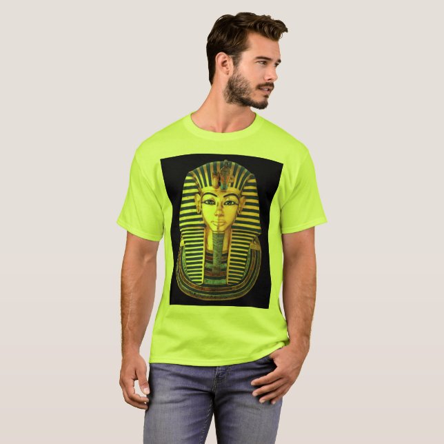 Den antika egyptiska faraoj Kung Tutankhamun T Shirt (Hel framsida)
