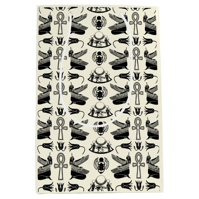 Den antika egyptiska Hieroglyphs Gift Bag (Framsidan)