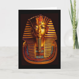 Den antika egyptiska Kung Tutankhamun Guld Burial Anteckningskort