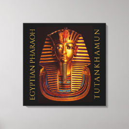 Den antika egyptiska Kung Tutankhamun Guld Burial  Canvastryck