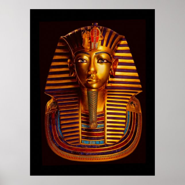 Den antika egyptiska Kung Tutankhamun Guld Burial  Poster (Framsidan)