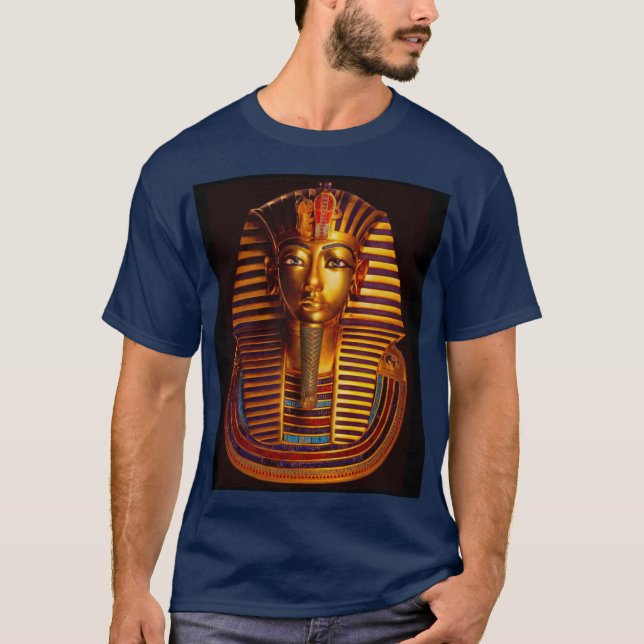 Den antika egyptiska Kung Tutankhamun Guld Burial  T Shirt (Framsida)