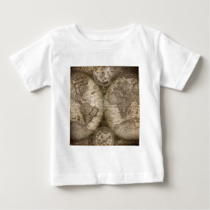 Den antika historiska världsatlas Karta-kontinente T-shirt