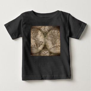 Den antika historiska världsatlas Karta-kontinente Tee Shirt