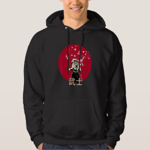 Den antika japanska kulturen Stigning Sol Samurai Hoodie