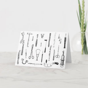 den antika läkarundersökningen instrumenterar kort