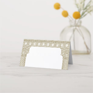 Den antika Rom Party med elegant tempelkolonner Placeringskort