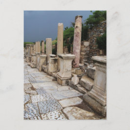 Den antika romerska vägen i staden Ephesus, Turkie Vykort