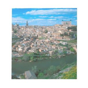 Den antika staden Toledo, Spanien. Anteckningsblock