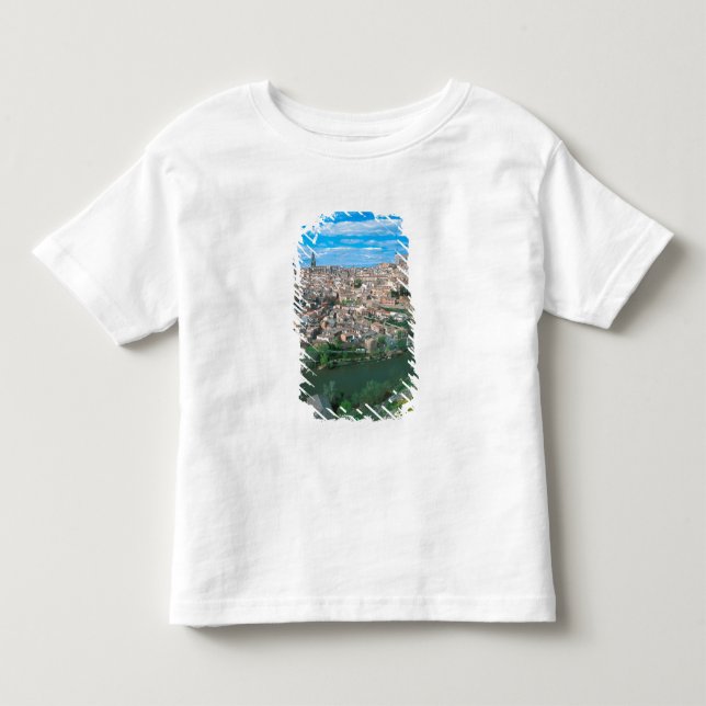 Den antika staden Toledo, Spanien. T-shirt (Framsida)