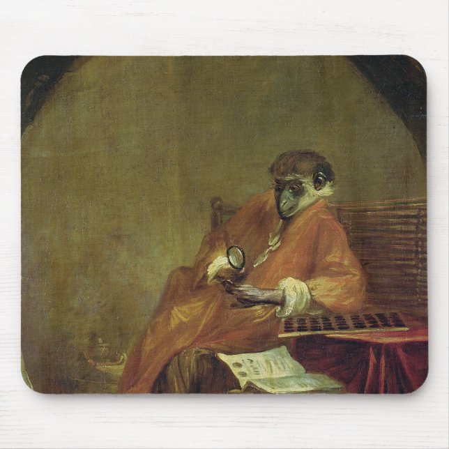 Den antikvariska apan, 1740 musmatta (Framsidan)