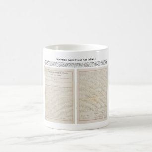 Den antitrust- Shermanen agerar Juli 2 1890 Kaffemugg