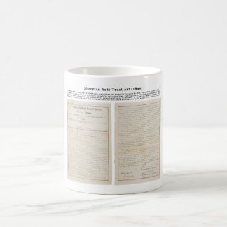 Den antitrust- Shermanen agerar Juli 2 1890 Kaffemugg