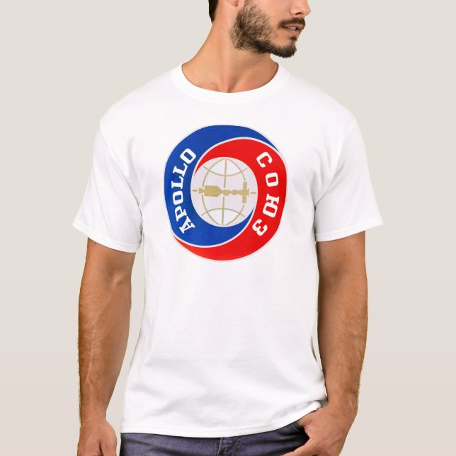 Den Apollo-Soyuz beskickninglogotypen T Shirt (Framsida)