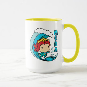 Den Aquaman Chibi Mera ridningen vinkar grafiskt Mugg
