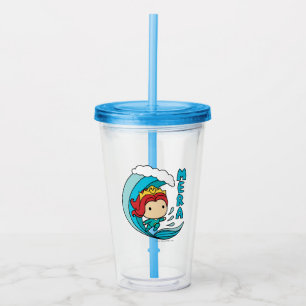 Den Aquaman Chibi Mera ridningen vinkar grafiskt Take Away Mugg
