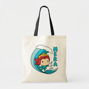 Den Aquaman Chibi Mera ridningen vinkar grafiskt Tygkasse