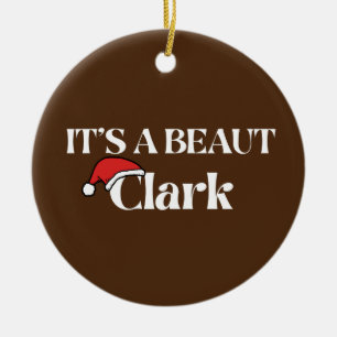 Den är en beaut Clark Julgransprydnad Keramik