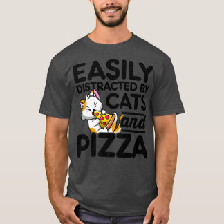Den är lätt utspridd av katter och Pizza Pizza Äls T Shirt