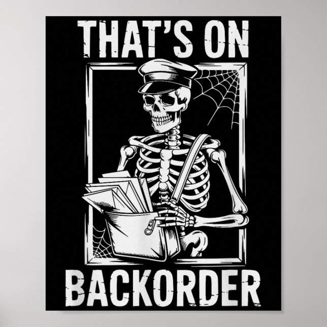 Den är på backorder-post. poster (Framsidan)