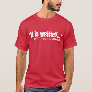 Den är skriven 2 t shirt