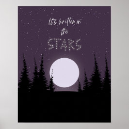 Den är skriven i Stars Forest Lila Poster