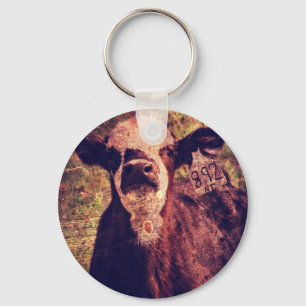 Den ärade Calf Nyckelring