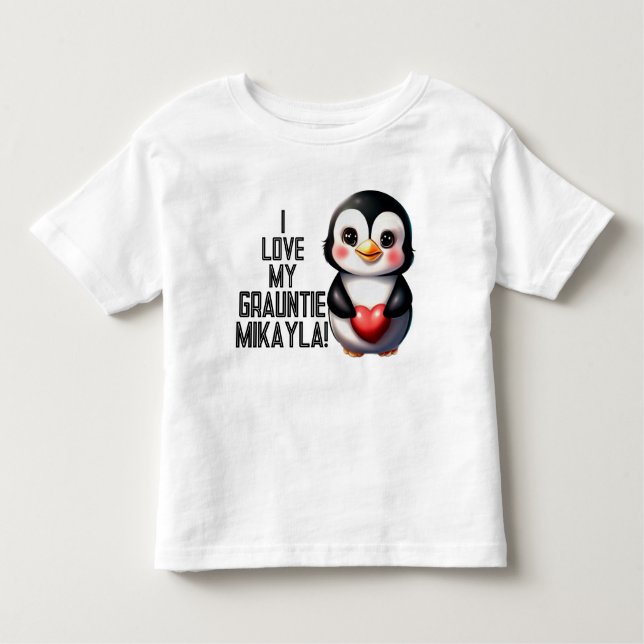 Den ärade Penguin förklarar: "Jag kärlek min Graun T Shirt (Framsida)