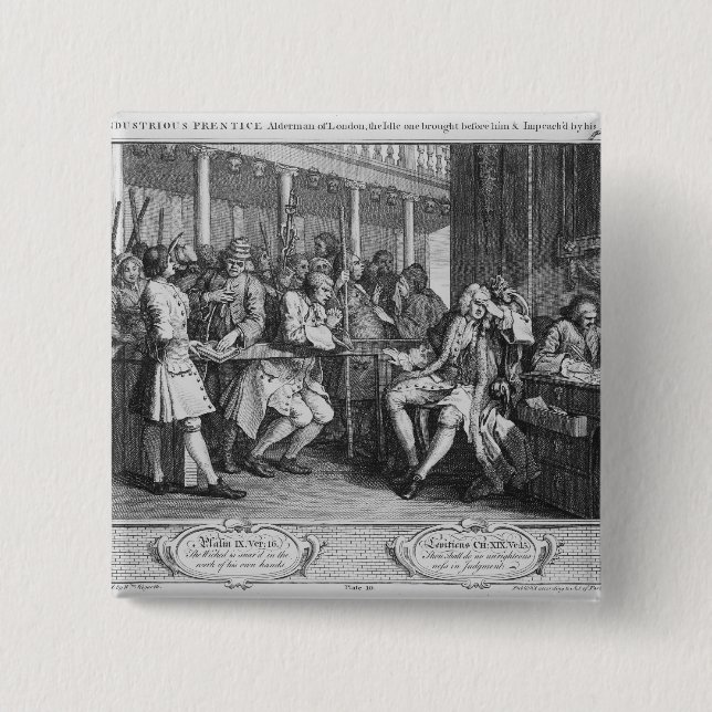 Den arbetsamma 'Prenticealdermanen av London Knapp (Framsida)