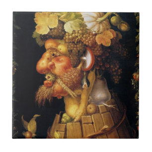 Den Arcimboldo hösten belägger med tegel Kakelplatta