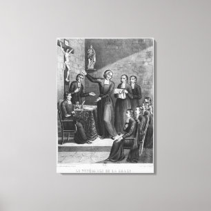 Den ärevördiga Sanktt Jean-Baptiste de La Salle Canvastryck