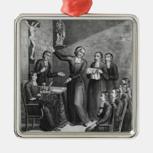 Den ärevördiga Sanktt Jean-Baptiste de La Salle Julgransprydnad Metall