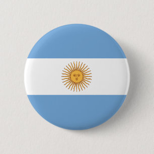 Den Argentina flagga knäppas Knapp