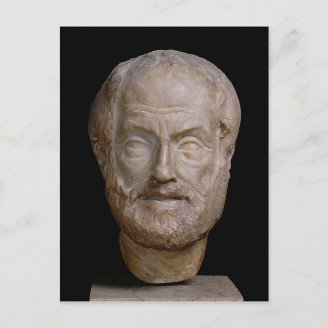 Den Aristotle romaren kopierar av ett grekiskt Vykort (Framsida)