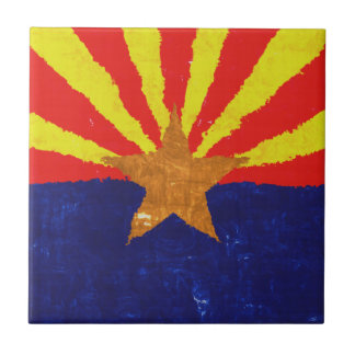 Den ARIZONA FLAGGA belägger med tegel Kakelplatta
