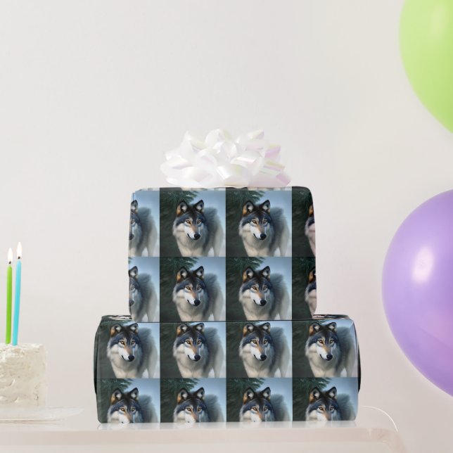 Den arktiska Vargen utan fruktan, som omintetgör P Presentpapper (Festgåvor)